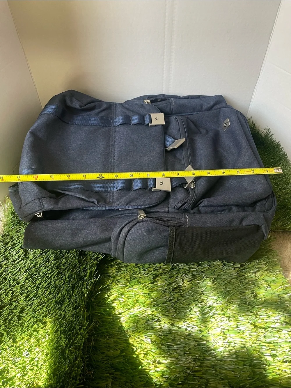 JuJuBe XY Hatch Navy Blue Diaper Bag Backpack with Changing Pad